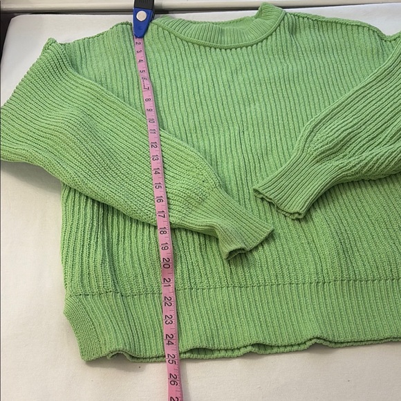 Aerie Mint Green Ribbed Crew Neck Sweater - Picture 5 of 12
